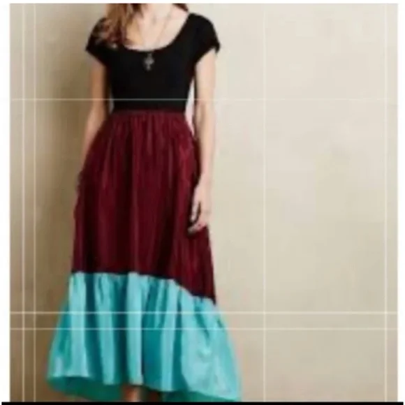 Anthropologie | Dresses | Maeve Anthropologie Color Block Dress | Poshmark